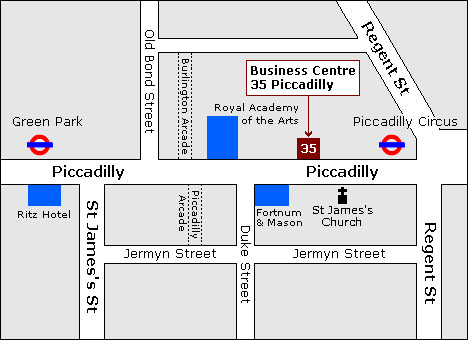 Business Centre Location Map